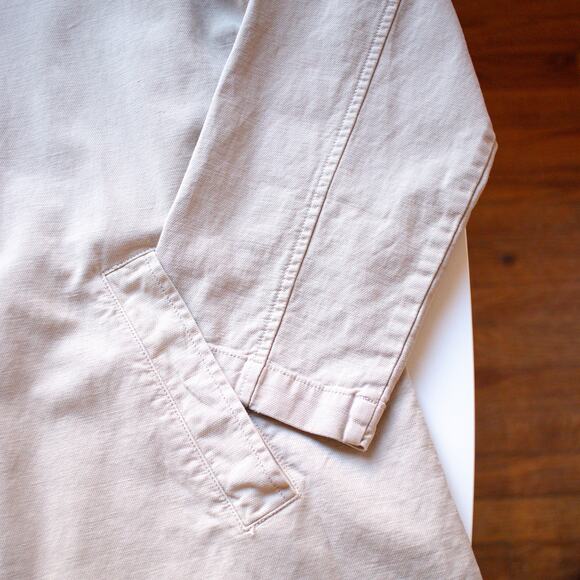 Eileen Fisher Khaki Oversized Chore Coat Size Medium - Picture 4 of 6